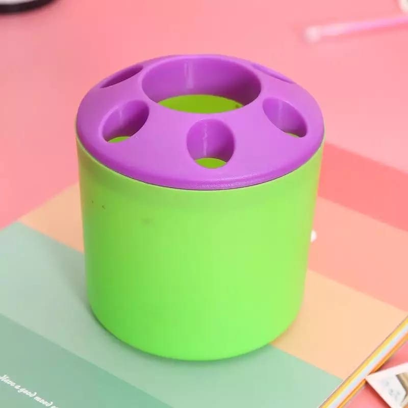 5 Holes Multipurpose Candy Colored Toothbrush Storage Holder, Special Porous Couple Creative Toothbrush Container, Multifunctional Desktop Pen Holder 5 Holes Multipurpose Candy Colored Toothbrush Storage Holder, Special Porous Couple Creative Toothbrush Container, Multifunctional Desktop Pen Holder